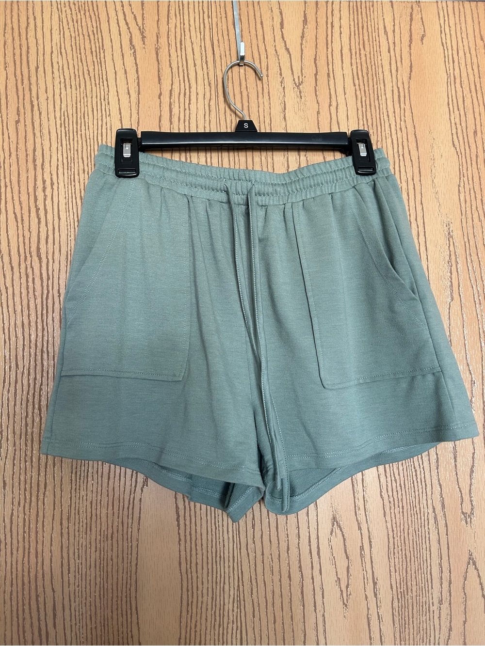 Women's Sage Green Knit Lounge Shorts